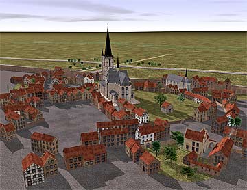 Duisburg 1566 - Rekonstruierter Bereich